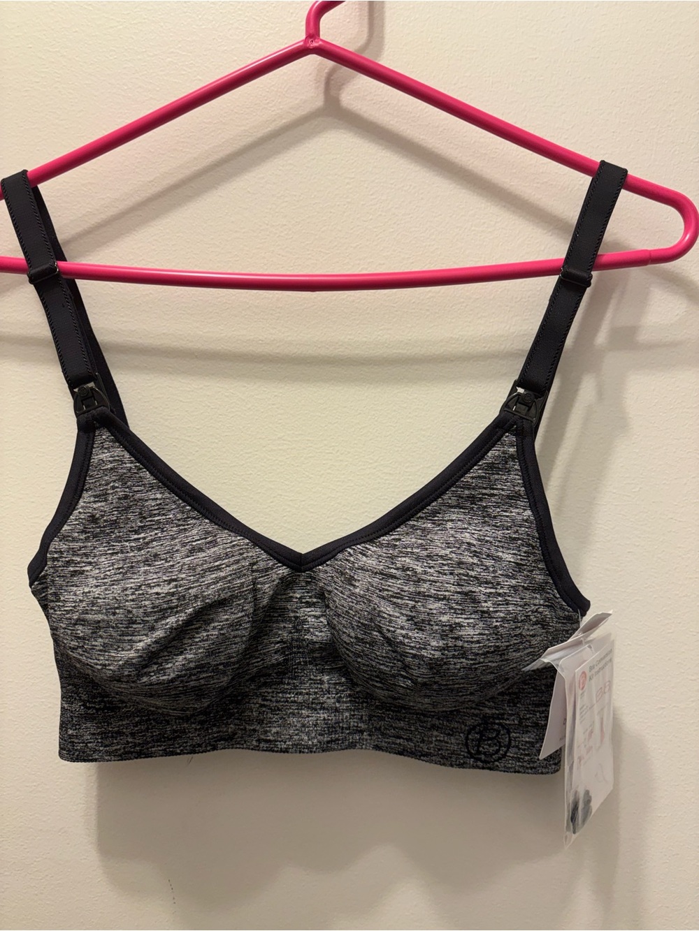 Bravado Heathered Black Wireless Nursing Bra